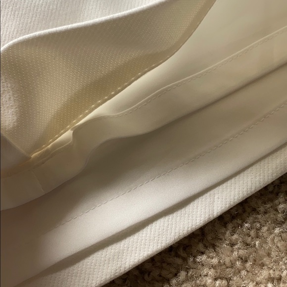 Loft White Buttoned Shift Skirt NWT 00 - Picture 3 of 3